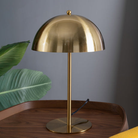 Tundra Table Lamp - Gold outer - White inner by Ashcroft Furniture at Eve Furniture