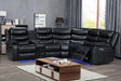 Turbo Black Power Reclining Sectional by New Era Innovations at Eve Furniture
