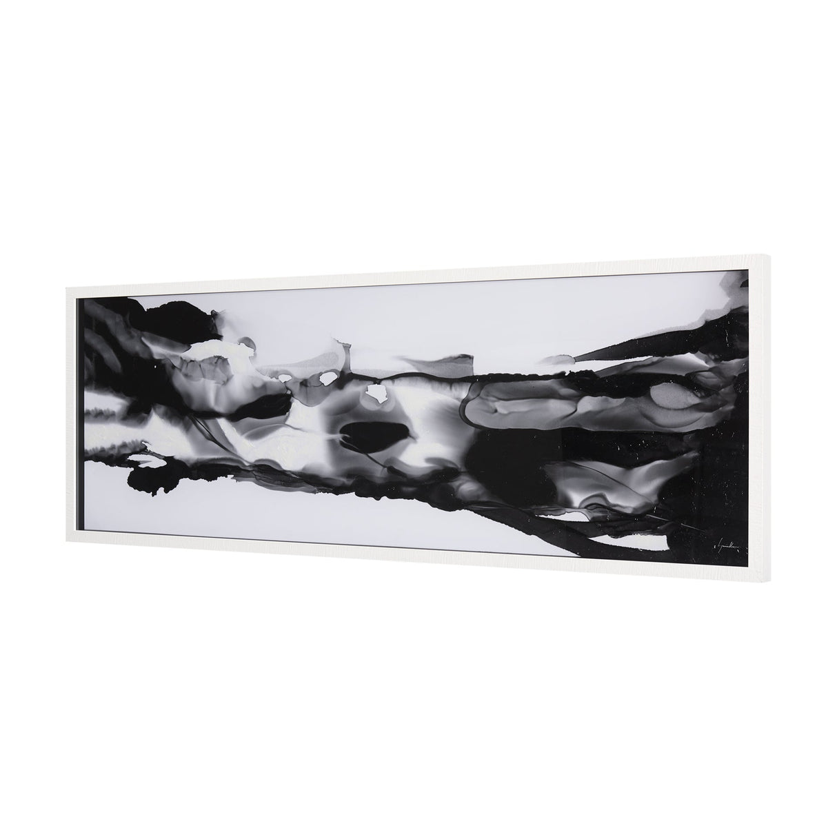 Turbulent River by Mercana Studio a Hand Embellished Textured Framed Art Print Matted under Glass by Mercana at Eve Furniture