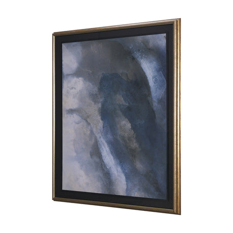 Turbulent Skies Abstract by Mercana Studio a Hand Embellished Framed Print under Glass by Mercana at Eve Furniture