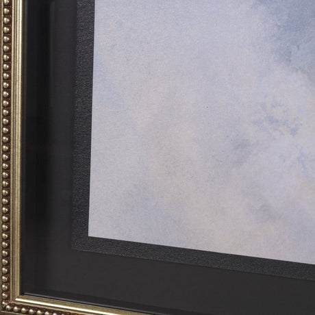Turbulent Skies Abstract by Mercana Studio a Hand Embellished Framed Print under Glass by Mercana at Eve Furniture