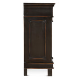 Turin 100" Sideboard in Distressed Black with Walnut Interior by Home Trends & Design at Eve Furniture