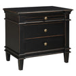 Turin 30" Nightstand in Distressed Black by Home Trends & Design at Eve Furniture