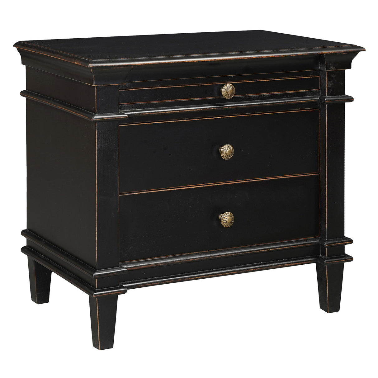 Turin 30" Nightstand in Distressed Black by Home Trends & Design at Eve Furniture
