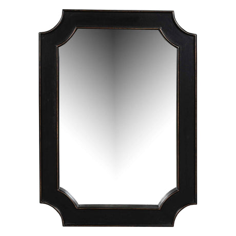 Turin 31" Mirror in Distressed Black by Home Trends & Design at Eve Furniture
