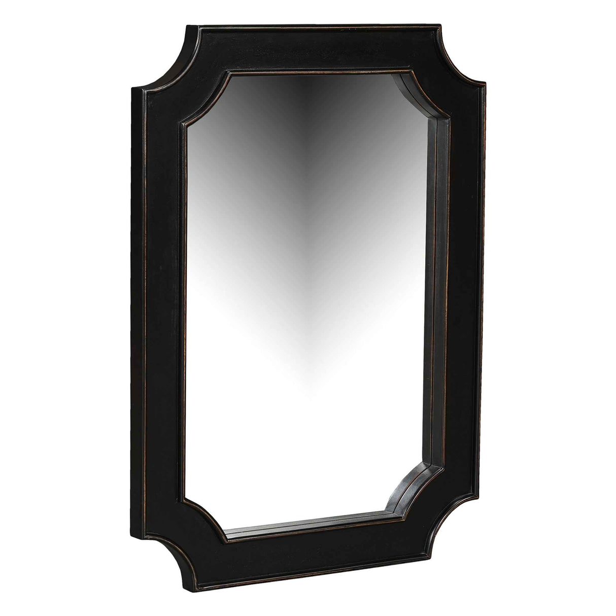 Turin 31" Mirror in Distressed Black by Home Trends & Design at Eve Furniture