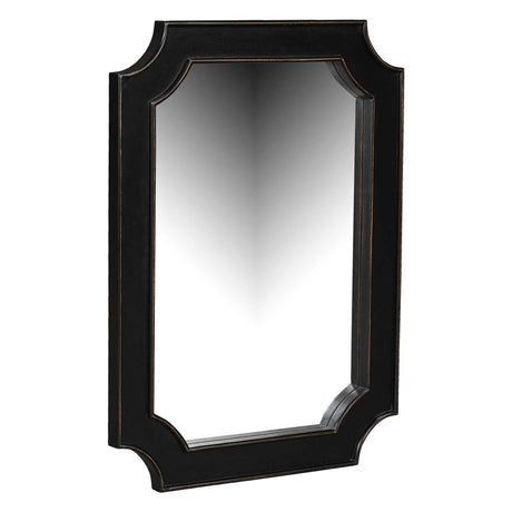 Turin 31" Mirror in Distressed Black by Home Trends & Design at Eve Furniture