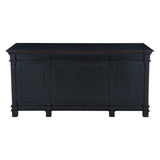 Turin 66" Office Desk in Distressed Black by Home Trends & Design at Eve Furniture