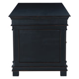 Turin 66" Office Desk in Distressed Black by Home Trends & Design at Eve Furniture