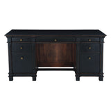 Turin 66" Office Desk in Distressed Black by Home Trends & Design at Eve Furniture