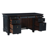 Turin 66" Office Desk in Distressed Black by Home Trends & Design at Eve Furniture