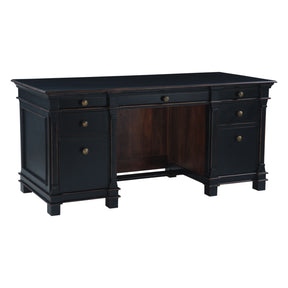 Turin 66" Office Desk in Distressed Black by Home Trends & Design at Eve Furniture