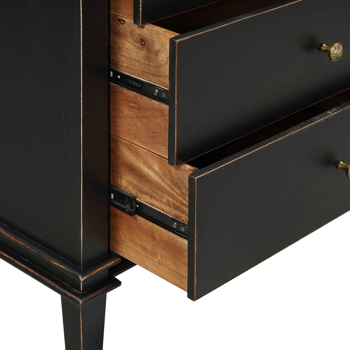 Turin 70" Dresser in Distressed Black by Home Trends & Design at Eve Furniture