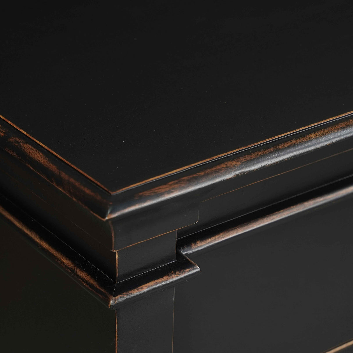 Turin 70" Dresser in Distressed Black by Home Trends & Design at Eve Furniture