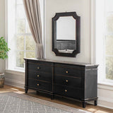 Turin 70" Dresser in Distressed Black by Home Trends & Design at Eve Furniture