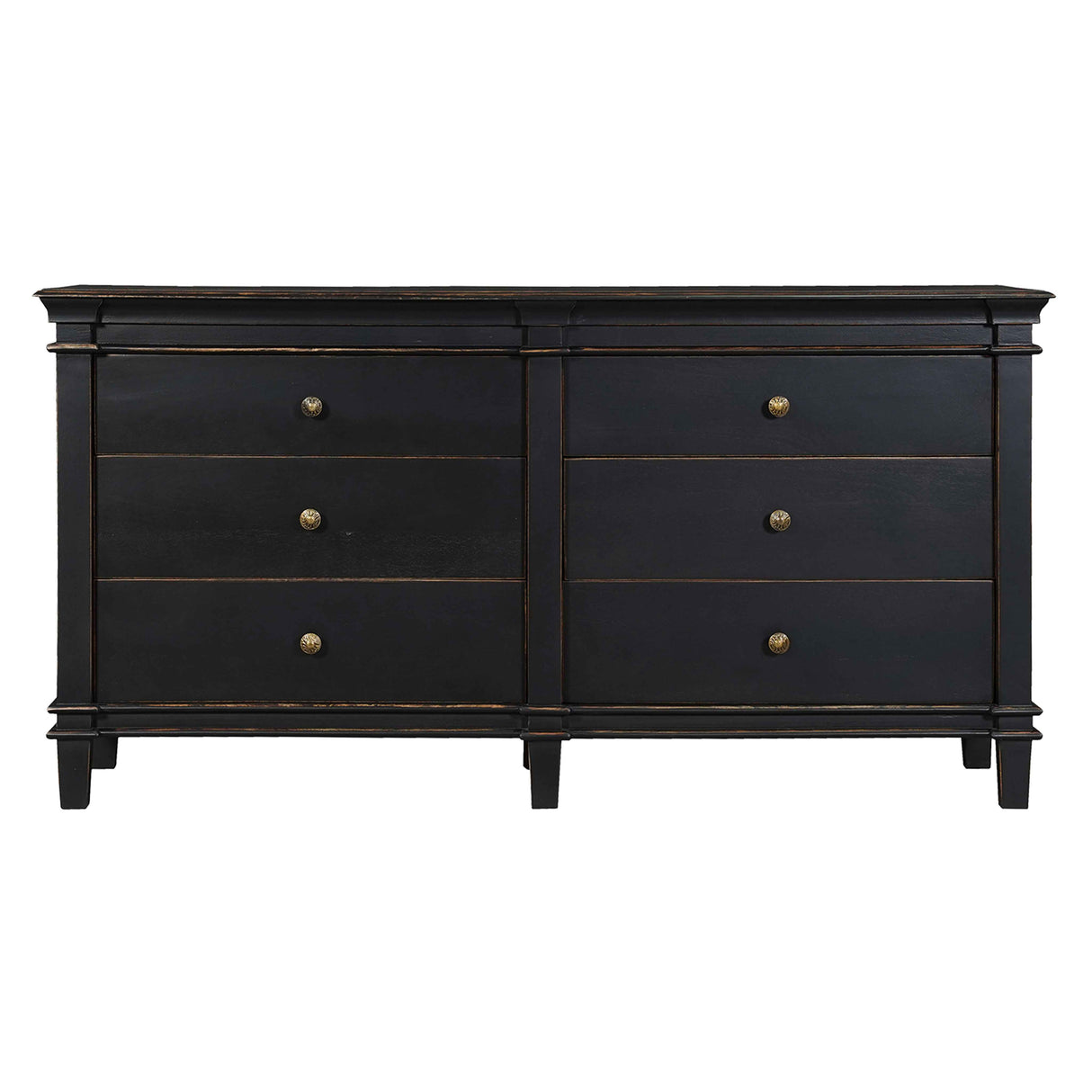 Turin 70" Dresser in Distressed Black by Home Trends & Design at Eve Furniture