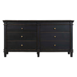 Turin 70" Dresser in Distressed Black by Home Trends & Design at Eve Furniture