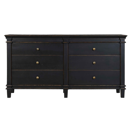 Turin 70" Dresser in Distressed Black by Home Trends & Design at Eve Furniture