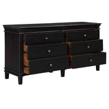 Turin 70" Dresser in Distressed Black by Home Trends & Design at Eve Furniture