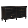 Turin 70" Dresser in Distressed Black by Home Trends & Design at Eve Furniture
