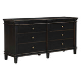 Turin 70" Dresser in Distressed Black by Home Trends & Design at Eve Furniture