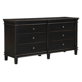 Turin 70" Dresser in Distressed Black by Home Trends & Design at Eve Furniture