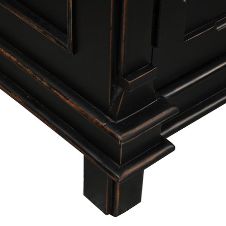 Turin 70" Sideboard in Distressed Black by Home Trends & Design at Eve Furniture