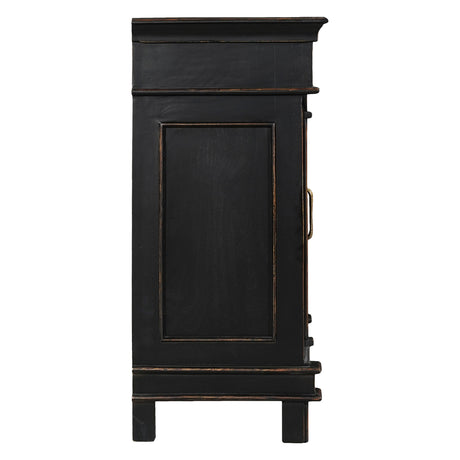 Turin 70" Sideboard in Distressed Black by Home Trends & Design at Eve Furniture