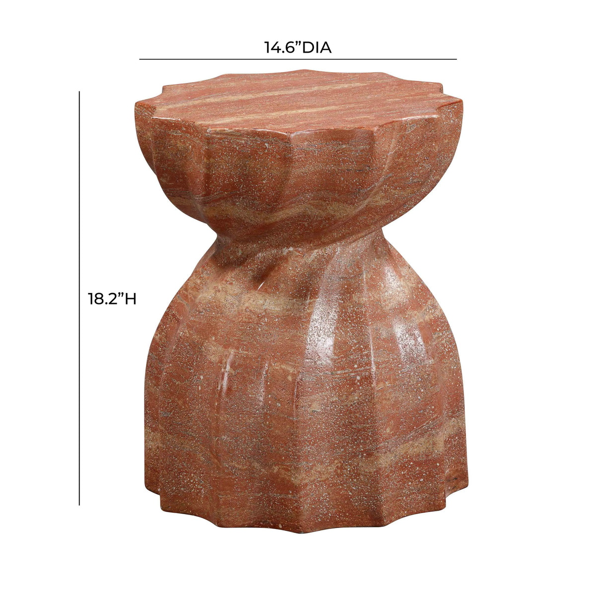 Turin Indoor / Outdoor Concrete Stool by TOV Furniture at Eve Furniture