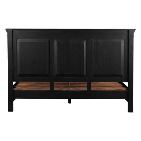 Turin King Bed in Distressed Black by Home Trends & Design at Eve Furniture