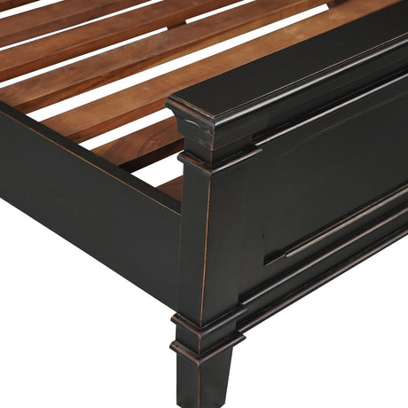Turin King Bed in Distressed Black by Home Trends & Design at Eve Furniture