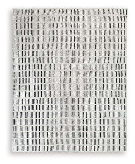 Turinwith Ivory/Black Large Rug by Ashley at Eve Furniture