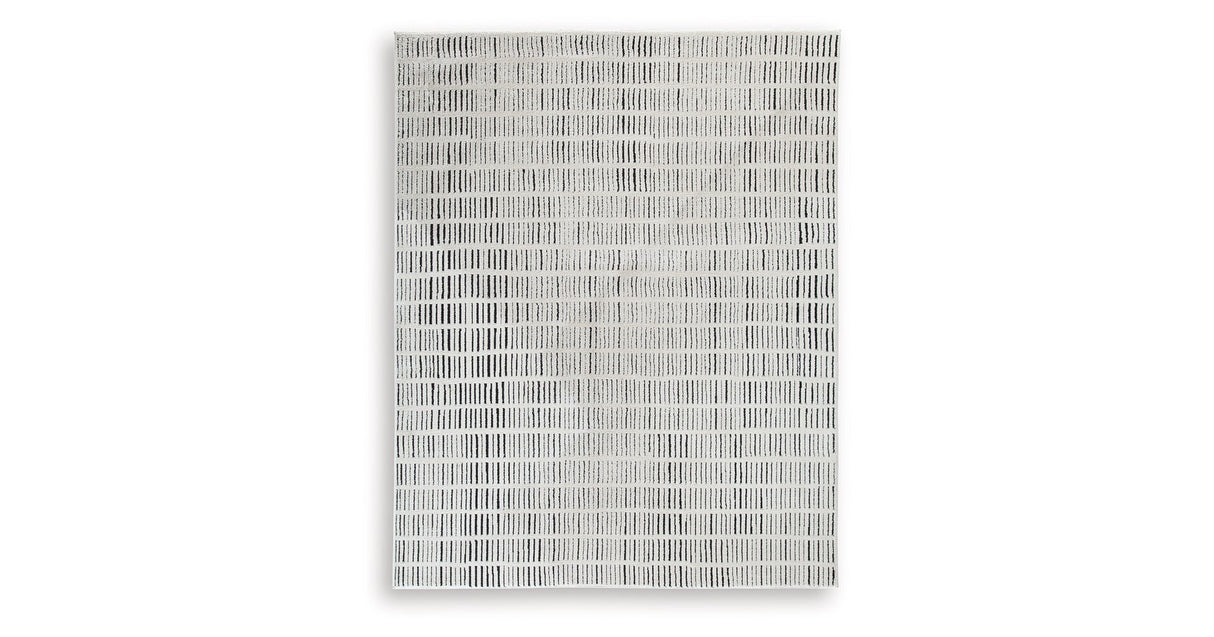 Turinwith Ivory/Black Large Rug by Ashley at Eve Furniture