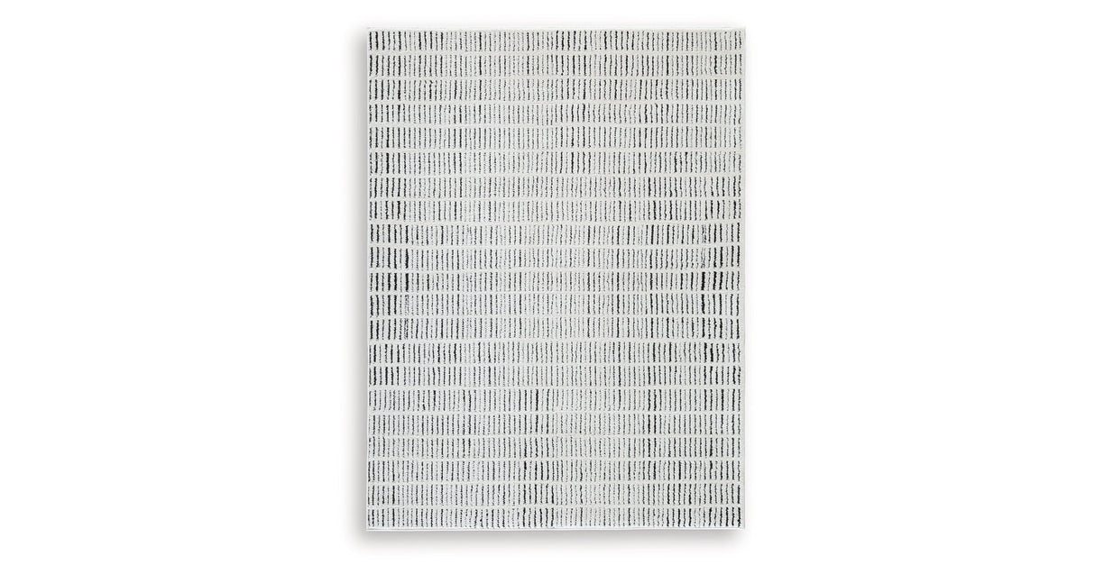 Turinwith Ivory/Black Medium Rug by Ashley at Eve Furniture