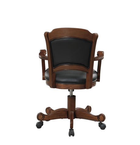 Turk Black and Tobacco Game Chair with Casters by Coaster at Eve Furniture
