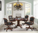 Turk Black and Tobacco Game Chair with Casters by Coaster at Eve Furniture