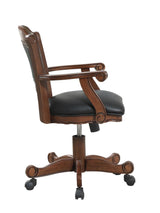 Turk Game Chair with Casters Black/Tobacco