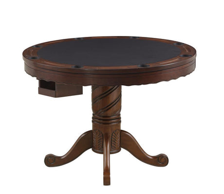 Turk Tobacco 3-in-1 Round Pedestal Game Table by Coaster at Eve Furniture