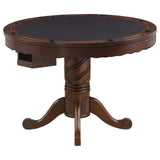 Turk Tobacco and Black 5-Piece Game Table Set by Coaster at Eve Furniture