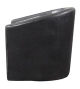 Turner Dark Brown Upholstery Sloped Arm Accent Swivel Chair by Coaster at Eve Furniture