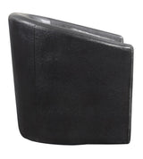 Turner Dark Brown Upholstery Sloped Arm Accent Swivel Chair by Coaster at Eve Furniture