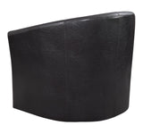 Turner Dark Brown Upholstery Sloped Arm Accent Swivel Chair by Coaster at Eve Furniture