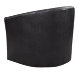 Turner Dark Brown Upholstery Sloped Arm Accent Swivel Chair by Coaster at Eve Furniture