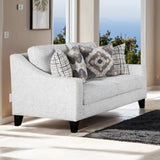Turnham White/Black Loveseat by Furniture of America at Eve Furniture