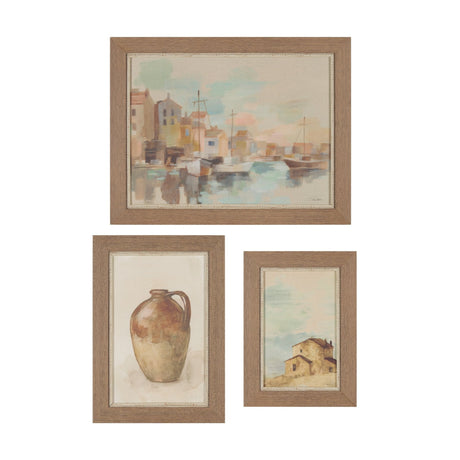 Tuscan Collection (Set of 3) by Silvia Vassileva a Hand Embellished Framed Art Print by Mercana at Eve Furniture