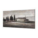Tuscan Cypress Hand Painted on Wood Oil Painting by Mercana at Eve Furniture