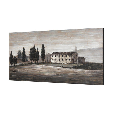 Tuscan Cypress Hand Painted on Wood Oil Painting by Mercana at Eve Furniture