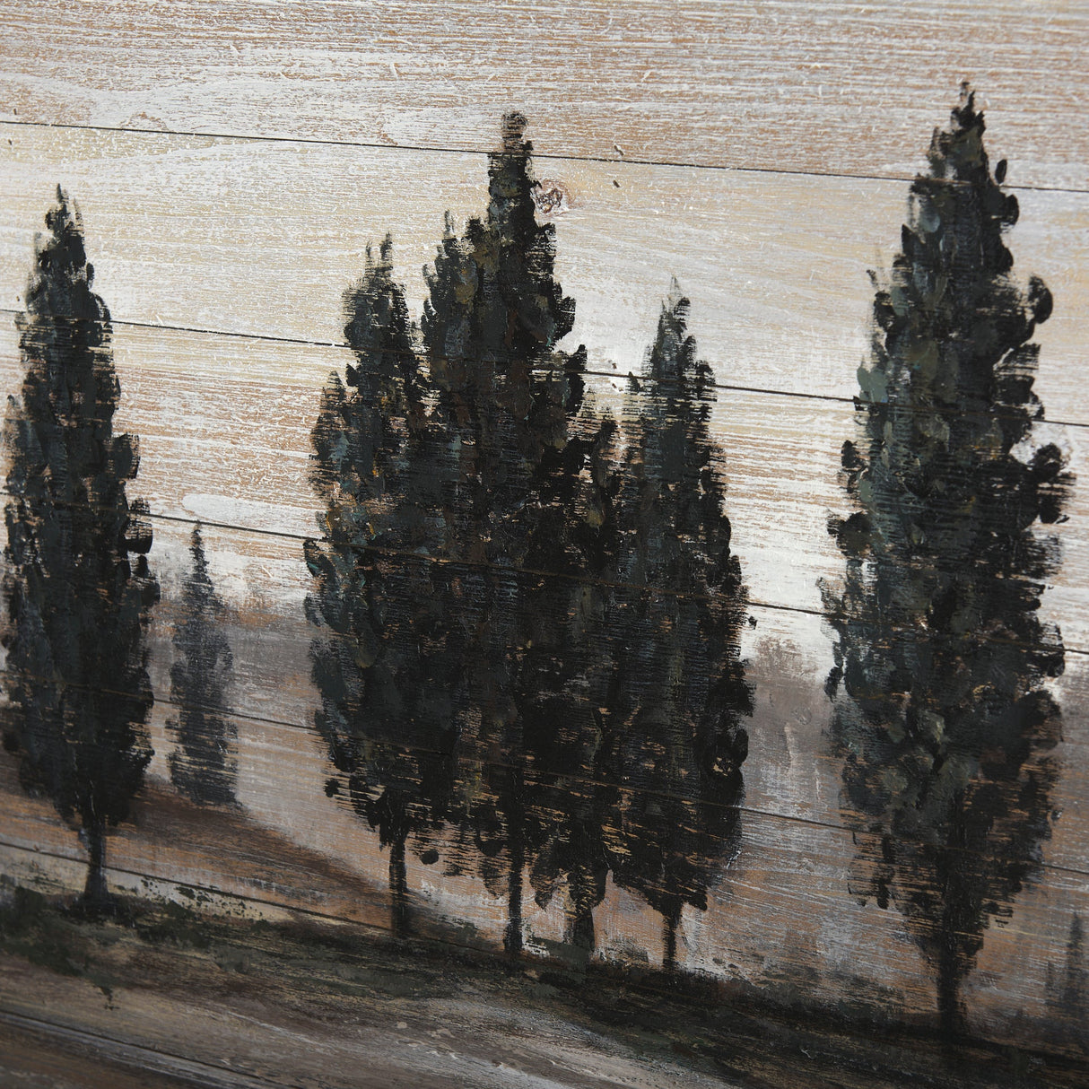 Tuscan Cypress Hand Painted on Wood Oil Painting by Mercana at Eve Furniture