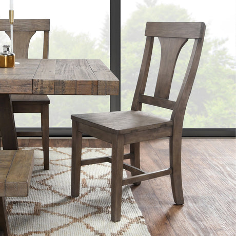 Tuscany Brown Dining Chair Distressed Set of 2 by Classic Home at Eve Furniture