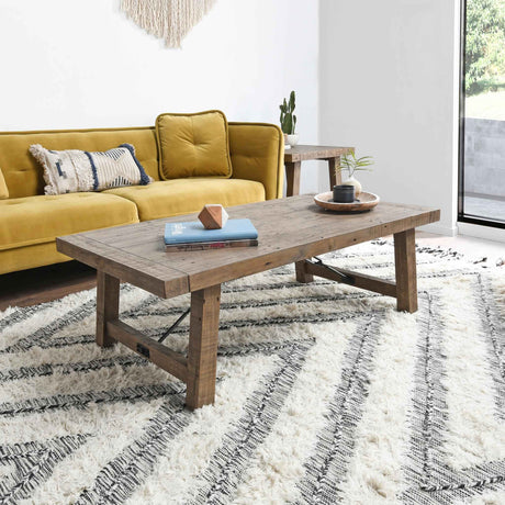 Tuscany Distressed Brown Coffee Table by Classic Home at Eve Furniture